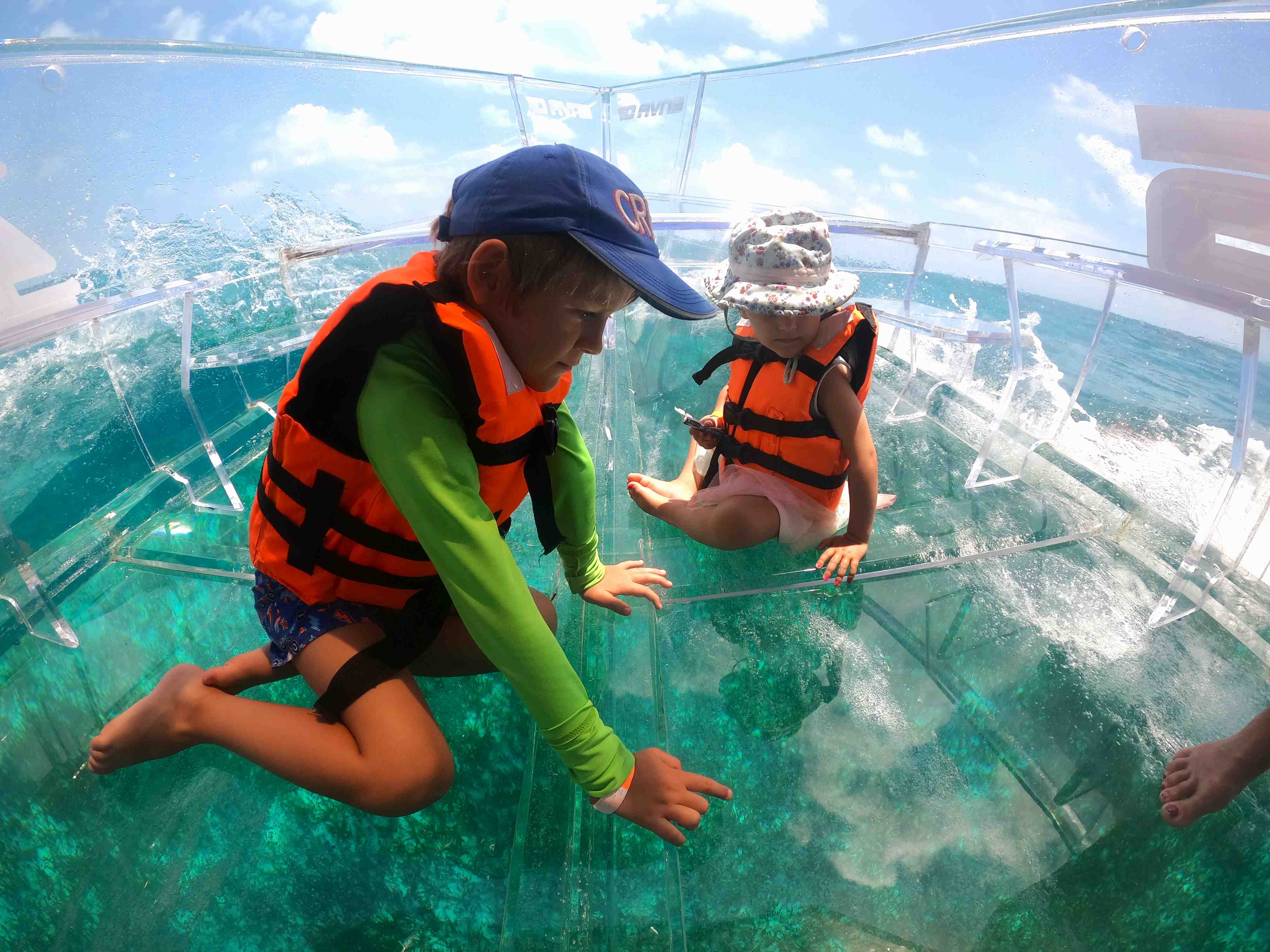 cancun glass bottom boat