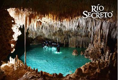 Rio Secreto Plus  and Transportation From Cancun tour